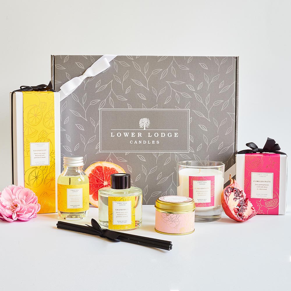Oak Hills Luxury Candle Gift Set - Floral & Citrus Edition - Gift Box - Lower Lodge Candles