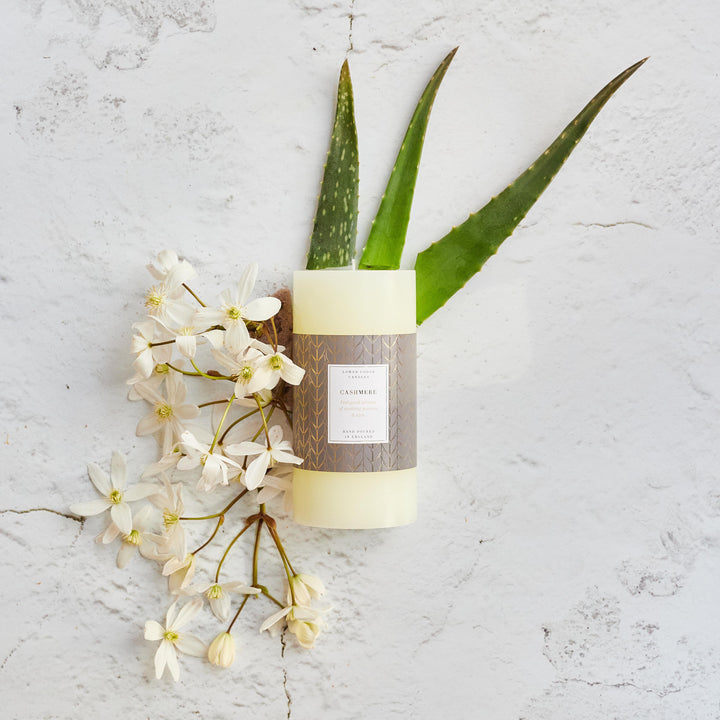 Cashmere Scented Pillar Candle