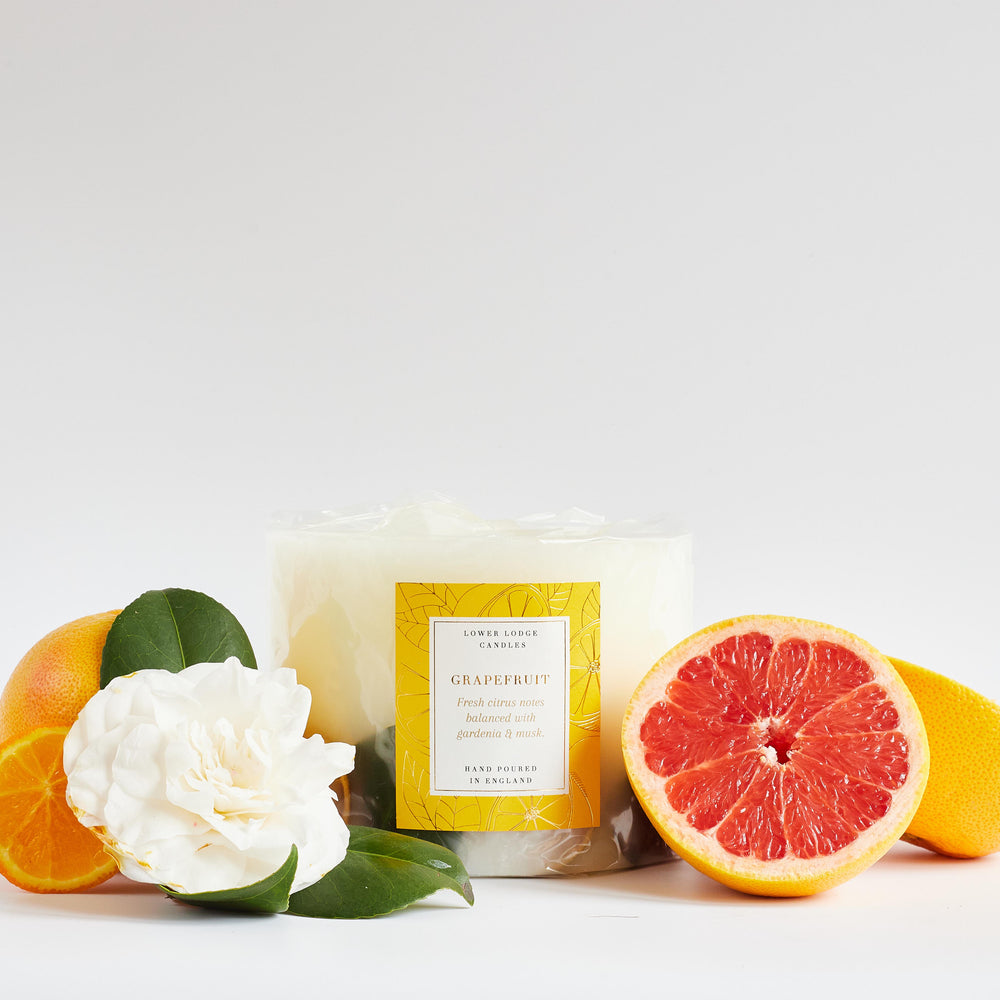 Grapefruit Large Scented Botanical Candle - Botanical Candle - Lower Lodge Candles