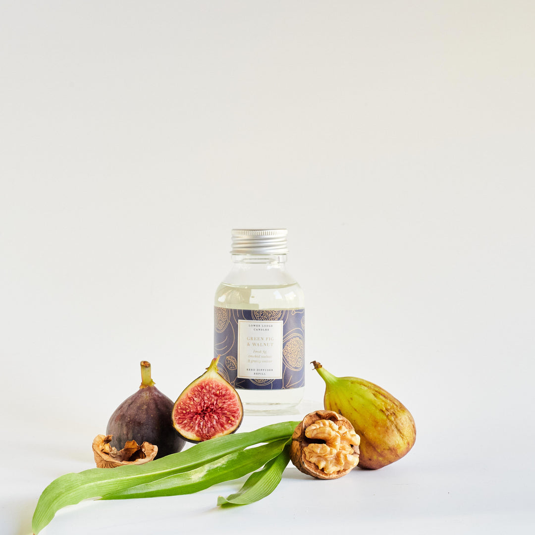 Green Fig & Walnut Scented Reed Diffuser Refill