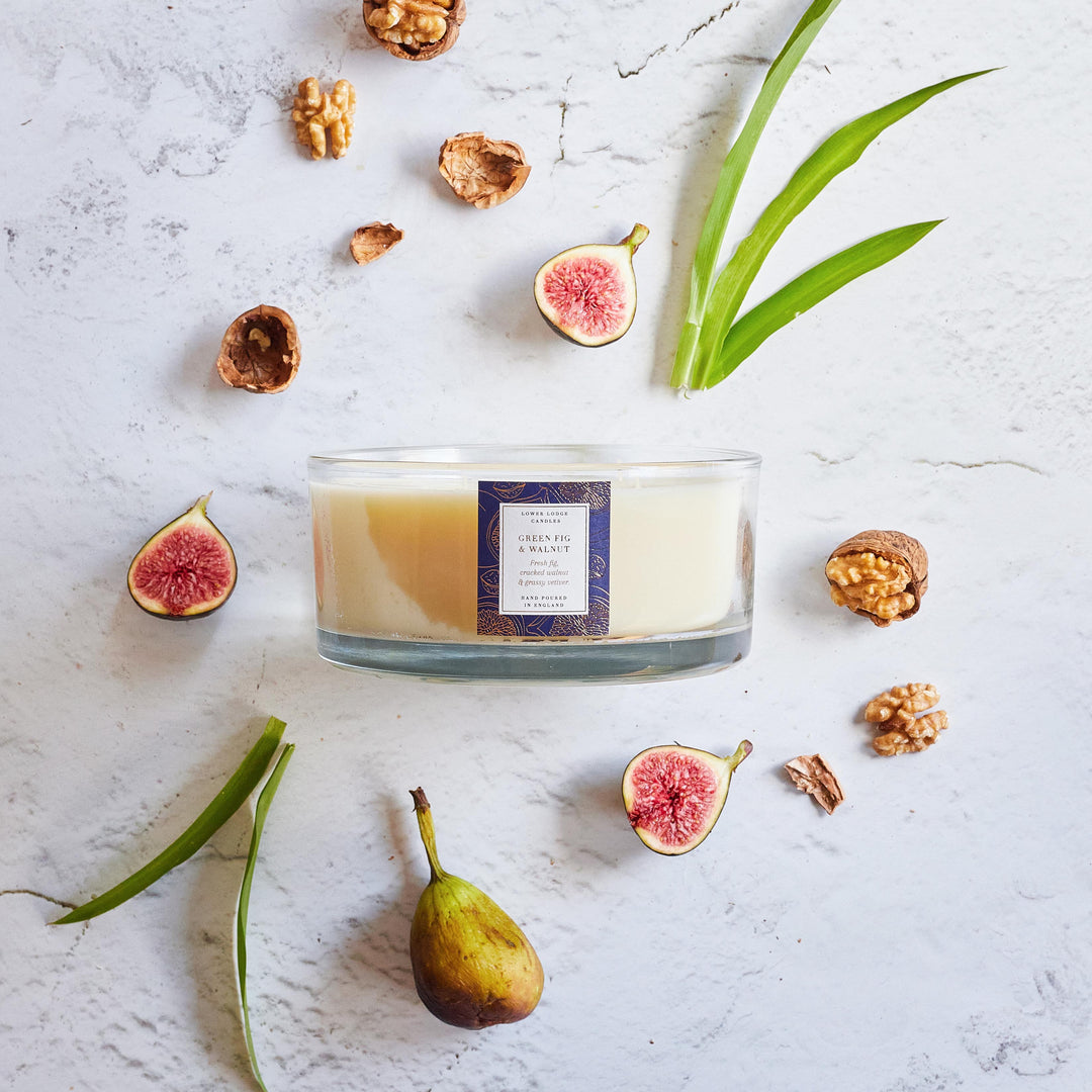 Green Fig & Walnut 740g Luxury Scented Candle