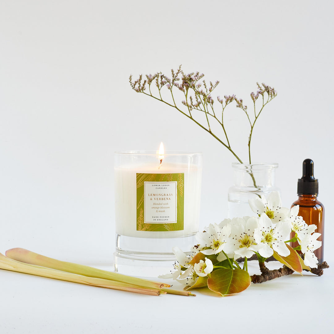 Lemongrass & Verbena Scented Home Candle