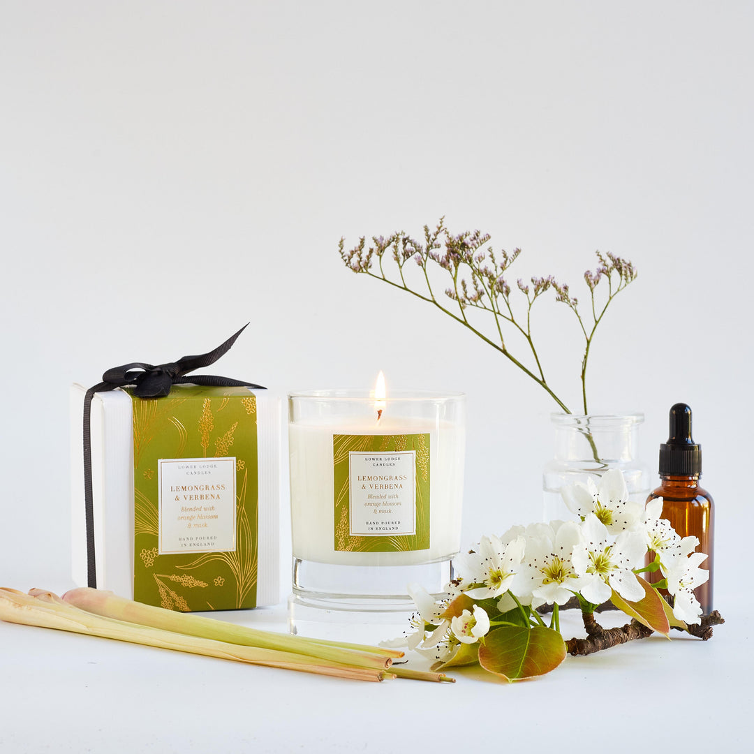 Lemongrass & Verbena Scented Home Candle
