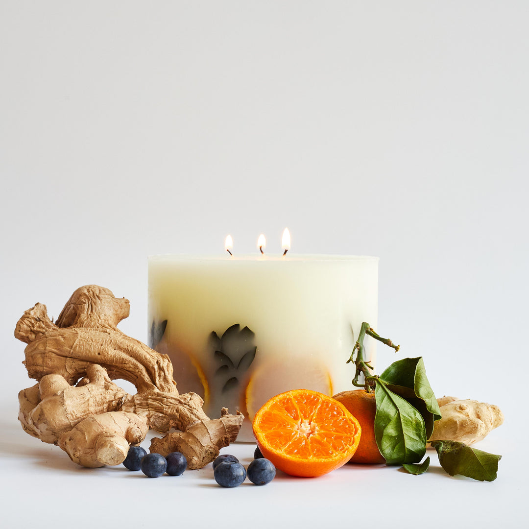 Mandarin & Ginger Large Scented Botanical Candle