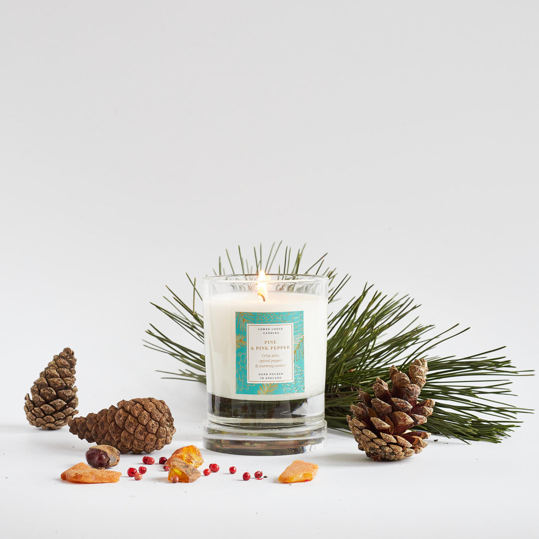Pine & Pink Pepper Home Scented Candle