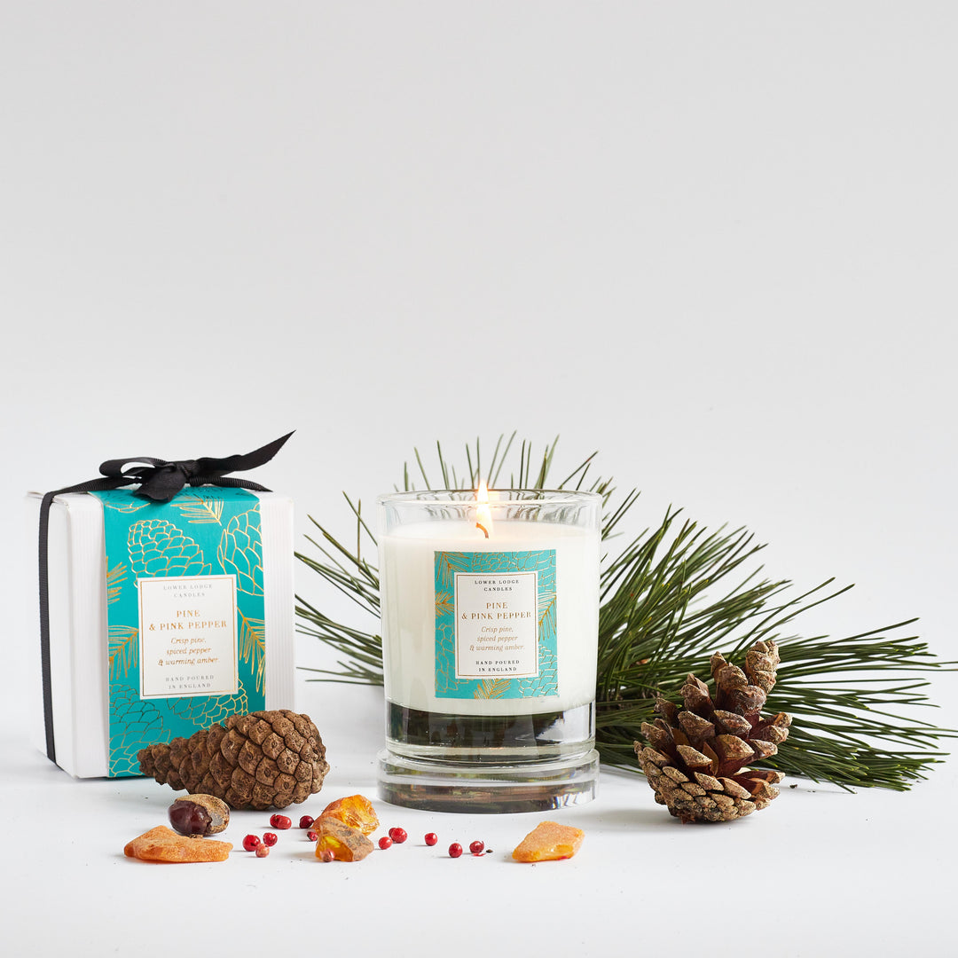 Pine & Pink Pepper Home Scented Candle