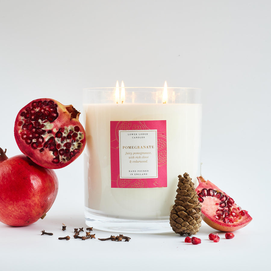 Pomegranate 2kg Luxury Scented Candle - 2Kg - Lower Lodge Candles