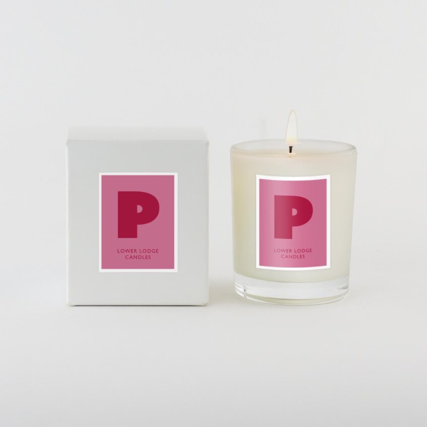 Christmas Alphabet Scented Candle - 'P'