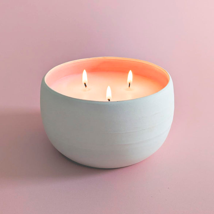 Ceramic Scented Candle - Pink Fizz