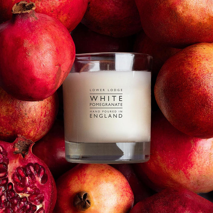 White Pomegranate Home Scented Candle