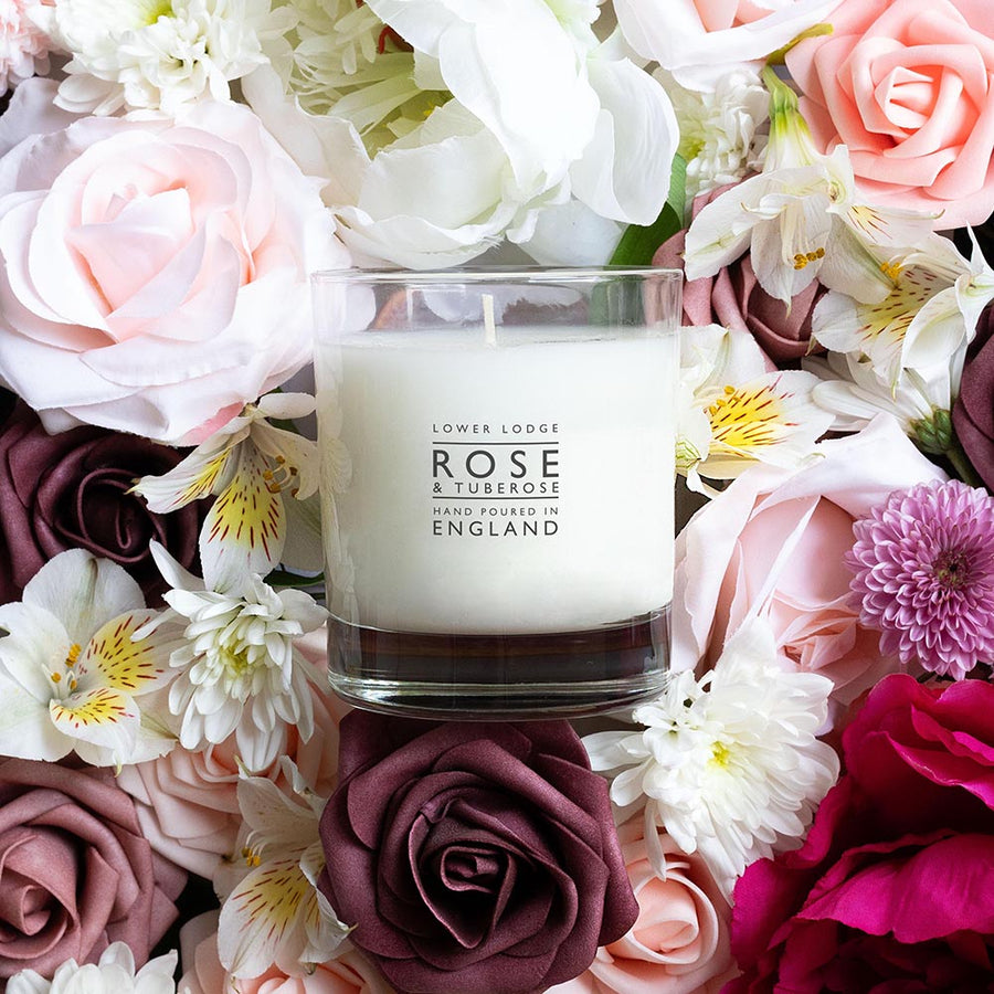 Rose & Tuberose Home Scented Candle