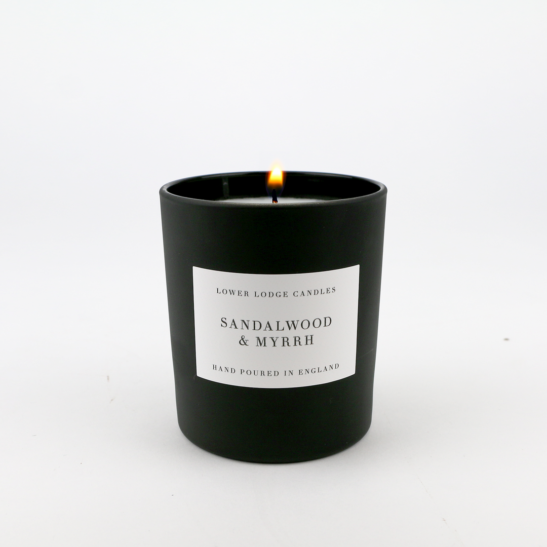 Sandalwood and Myrhh Scented 1 Wick Candle