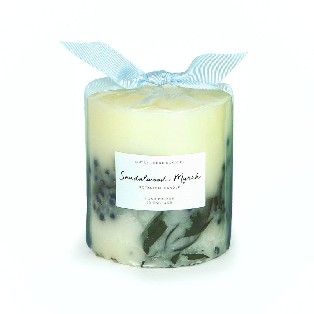 Sandalwood and Myrrh Medium Botanical Candle