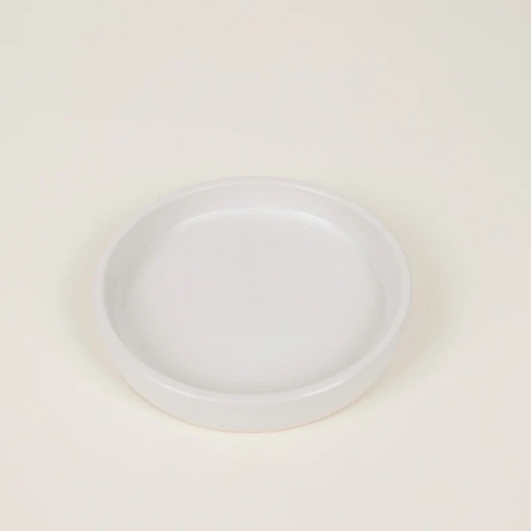 White Candle Plate Small