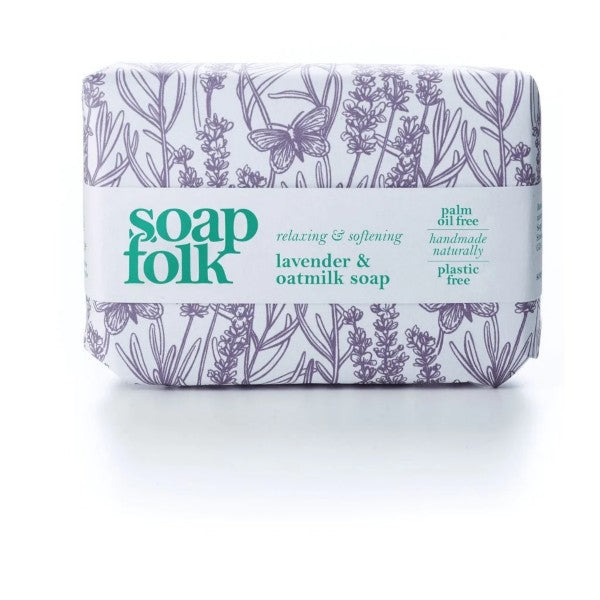 Soap Folk Lavender & Oatmilk Organic Soap Bar