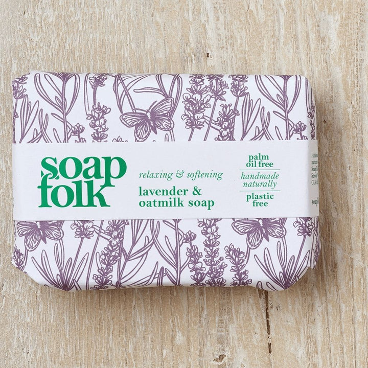 Soap Folk Lavender & Oatmilk Organic Soap Bar