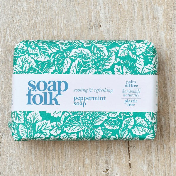 Soap Folk Peppermint Soap - Soap Bars - Lower Lodge Candles