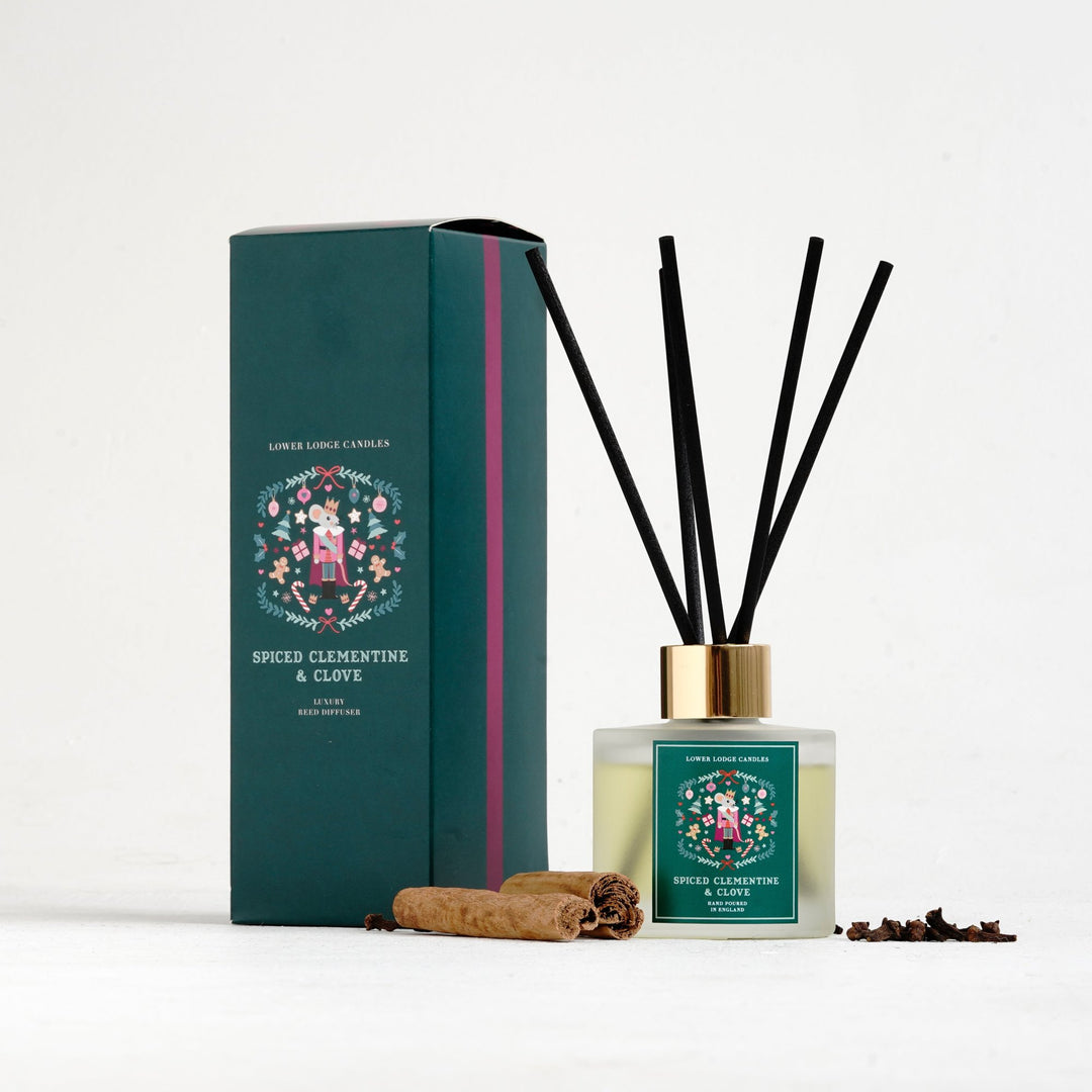 Spiced Clementine and Clove Scented Reed Diffuser