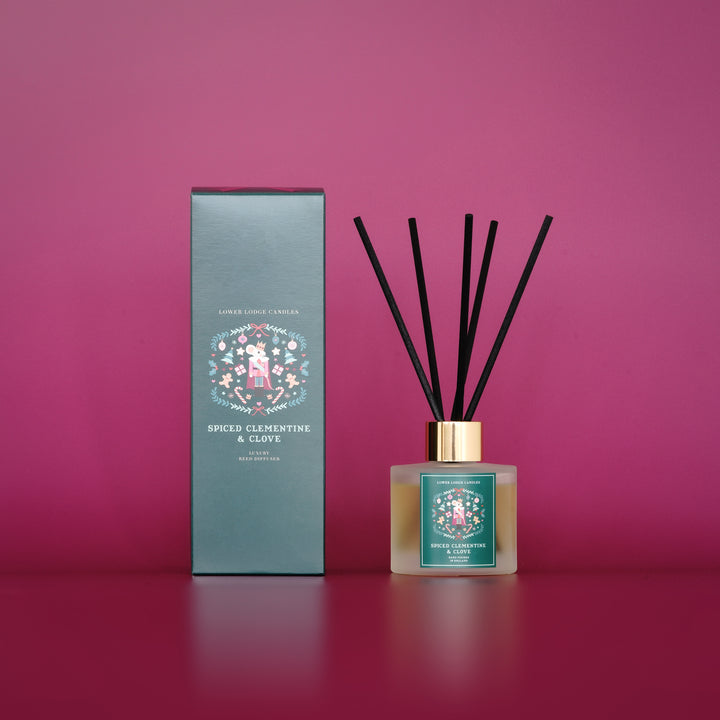 Spiced Clementine and Clove Scented Reed Diffuser