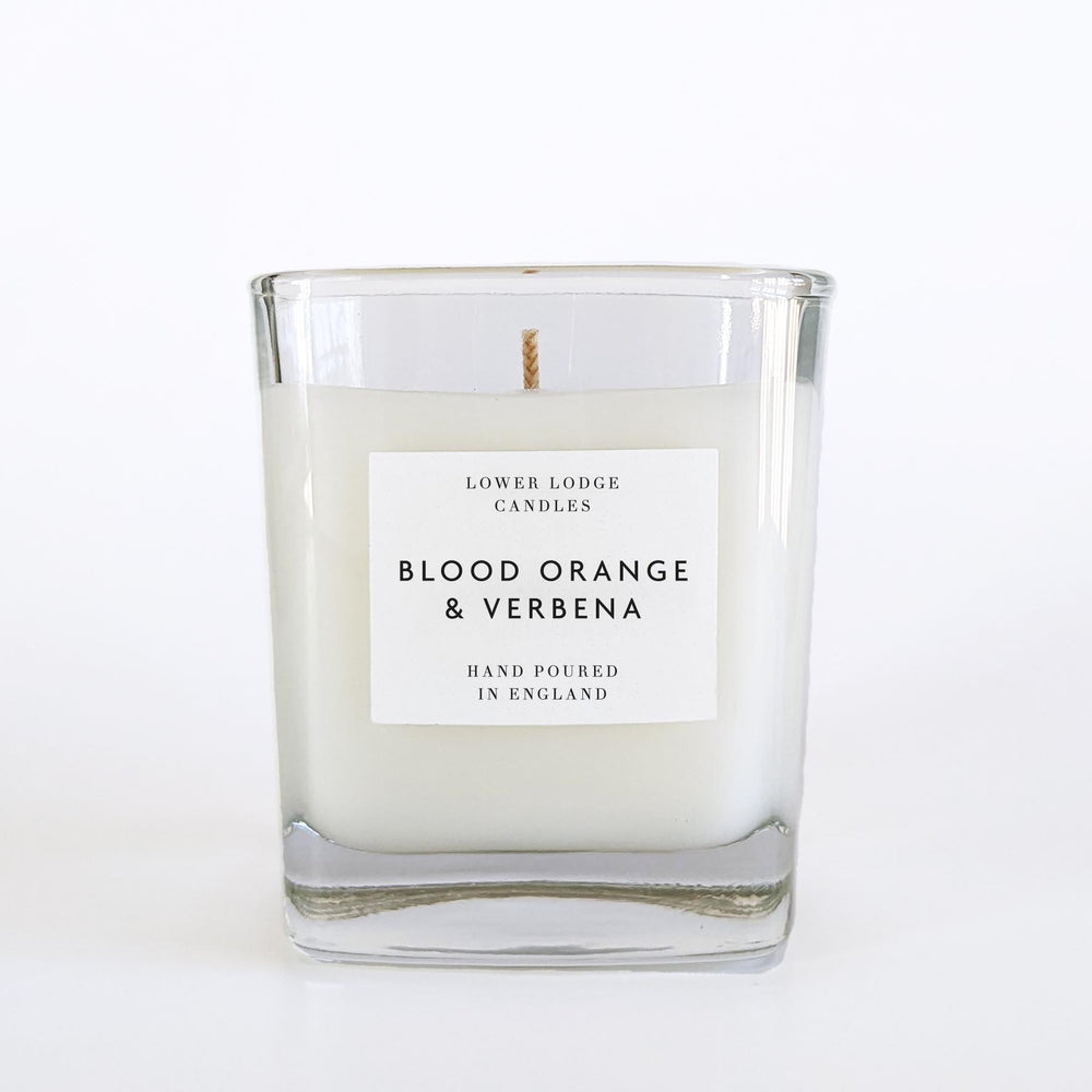 Blood orange & verbena home scented candle - lower lodge candles