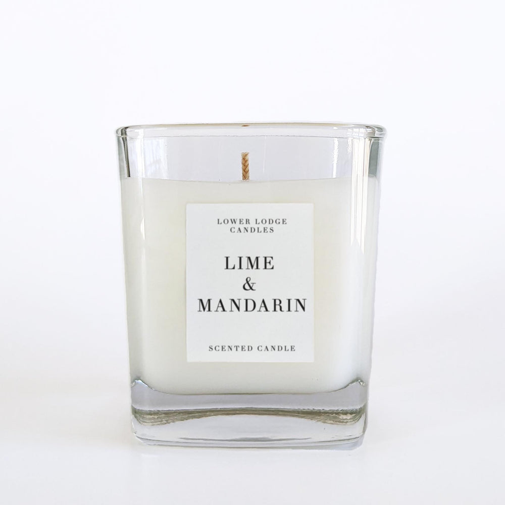 lime & mandarin home scented candle