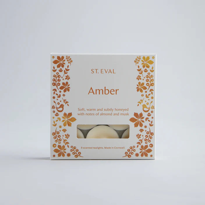 St. Eval Amber Folk Scented Tealights - Lower Lodge Candles