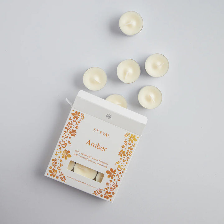 St. Eval Amber Folk Scented Tealights - Lower Lodge Candles