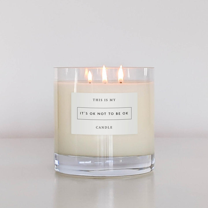 Its ok not to be ok Peony luxury candle