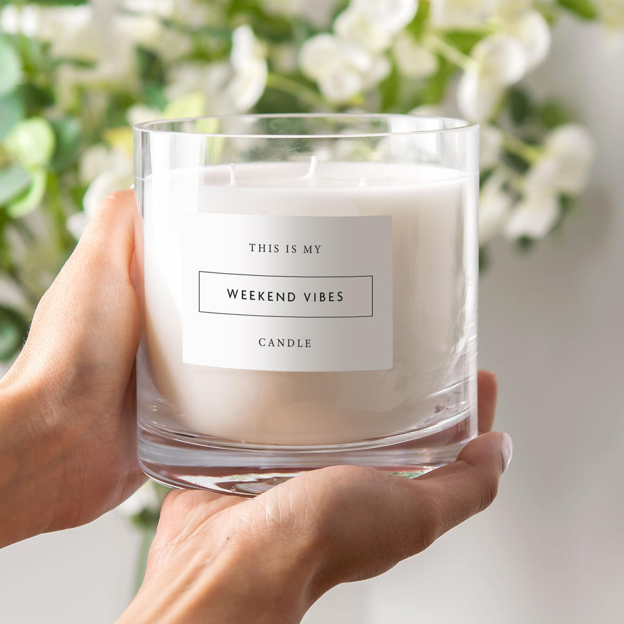 This Is My 'Weekend Vibes' Candle - Peony - This Is My Candle - Lower Lodge Candles