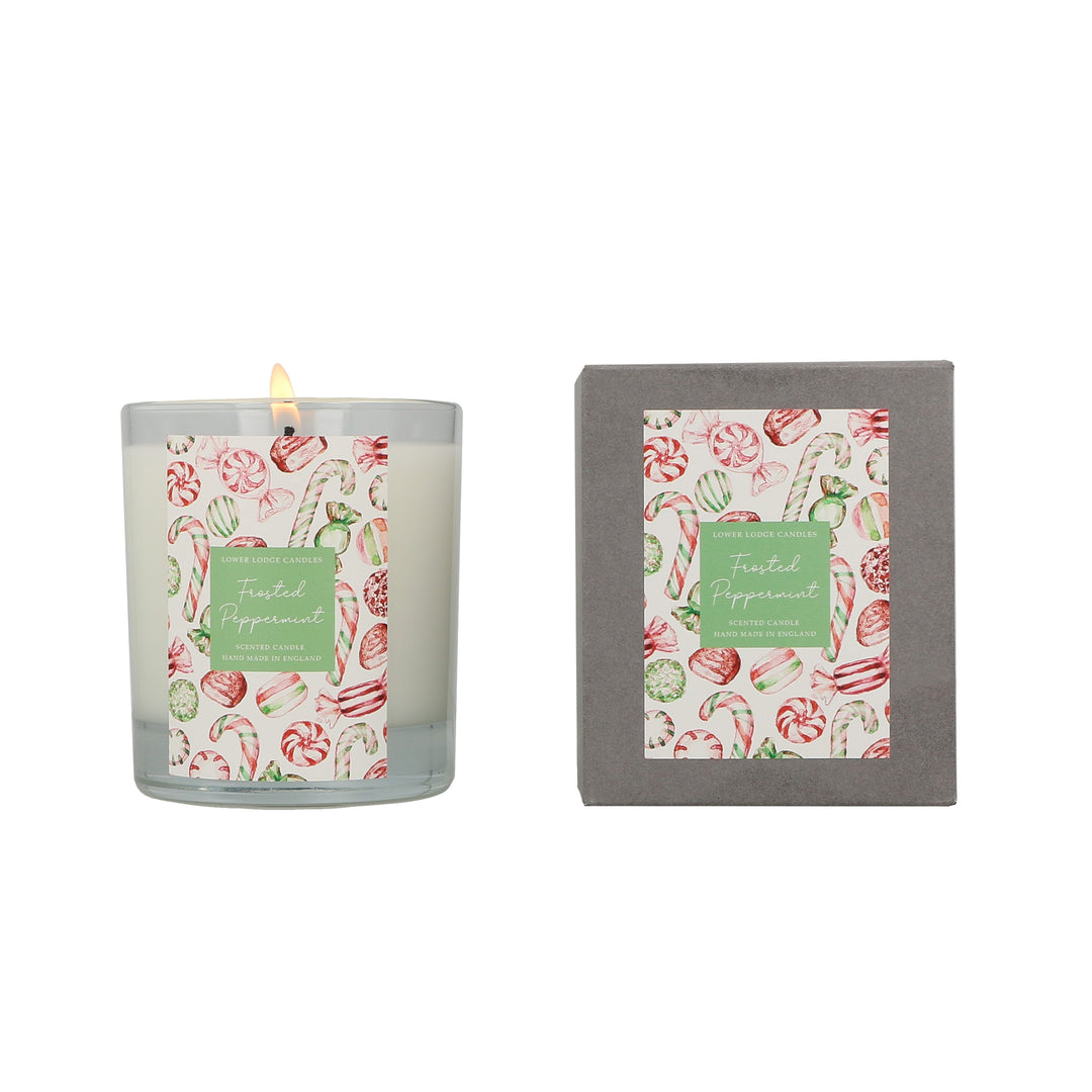 Frosted Peppermint 1 Wick Scented Candle