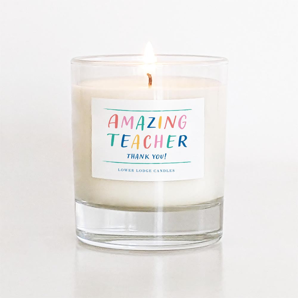 'Thank You Teacher' Gift Candle | Teacher Candle Gifts – Lower Lodge ...