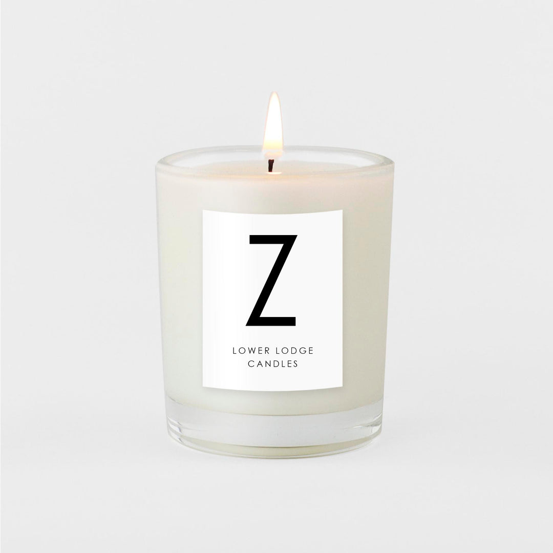 Scented Alphabet Candle - 'Z' - Votive - Lower Lodge Candles