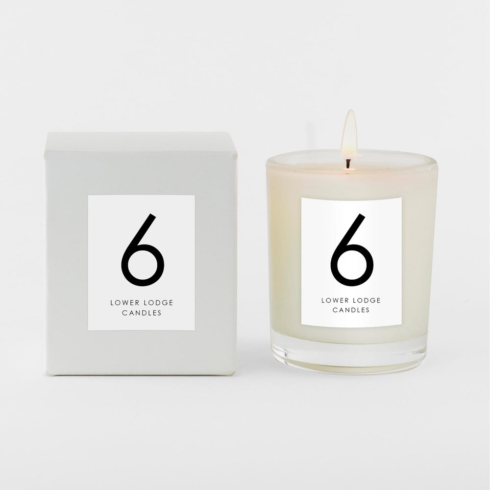 Scented Number Candles - 6 - Votive - Lower Lodge Candles