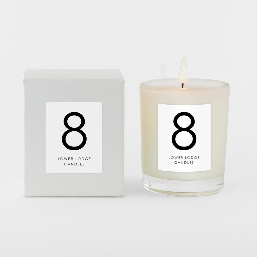 Scented Number Candles - 8 - Votive - Lower Lodge Candles