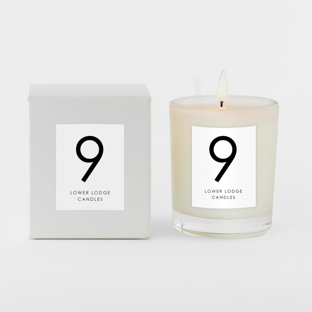 Scented Number Candles - 9 - Votive - Lower Lodge Candles