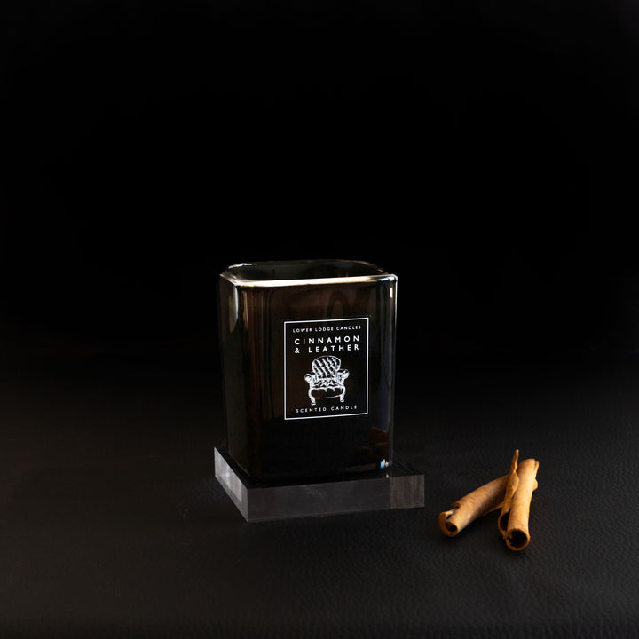Cinnamon & Leather Home Scented Candle - Home Candle - Lower Lodge Candles