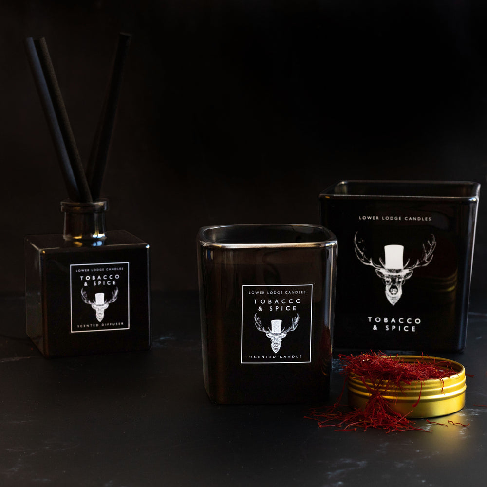 Tobacco & Spice Home Scented Candle - Home Candle - Lower Lodge Candles