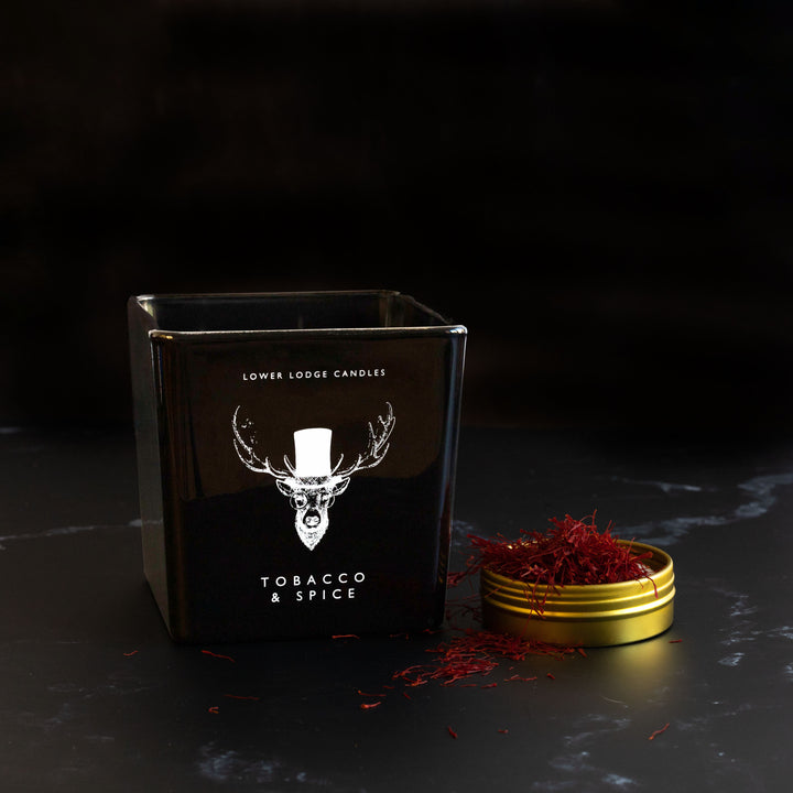 Tobacco & Spice Deluxe Scented Candle - Deluxe Candle - Lower Lodge Candles