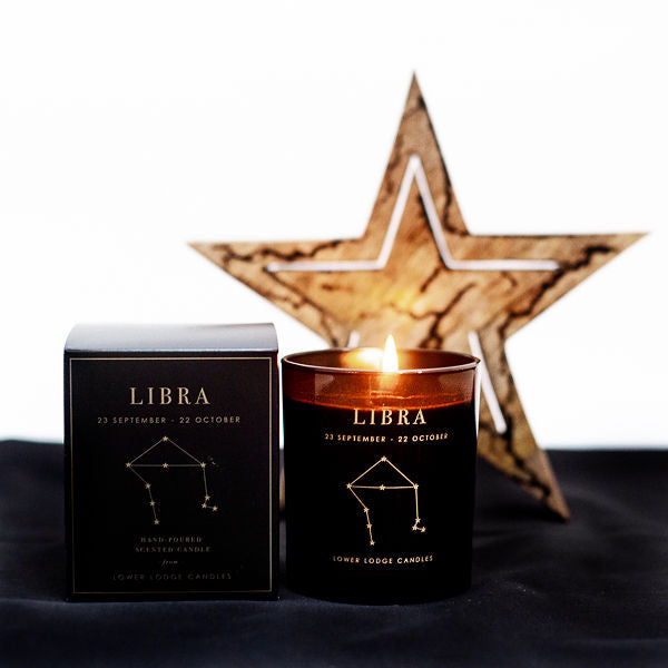 Libra Zodiac Candle from Lower Lodge Candles. 