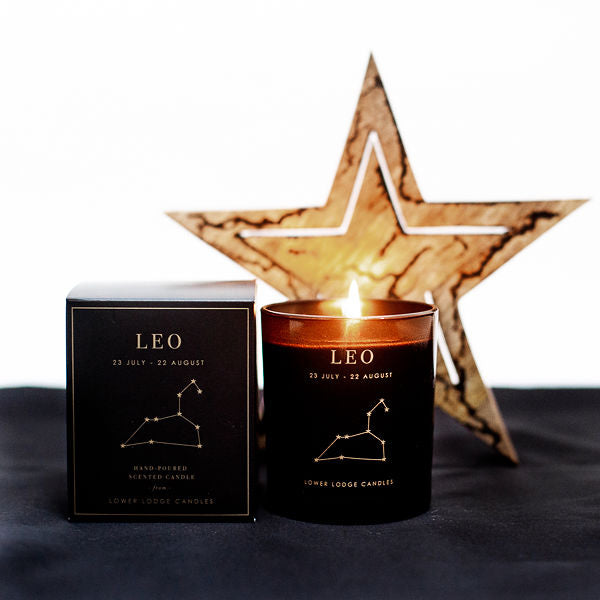 Leo Zodiac Candle from Lower Lodge Candles.
