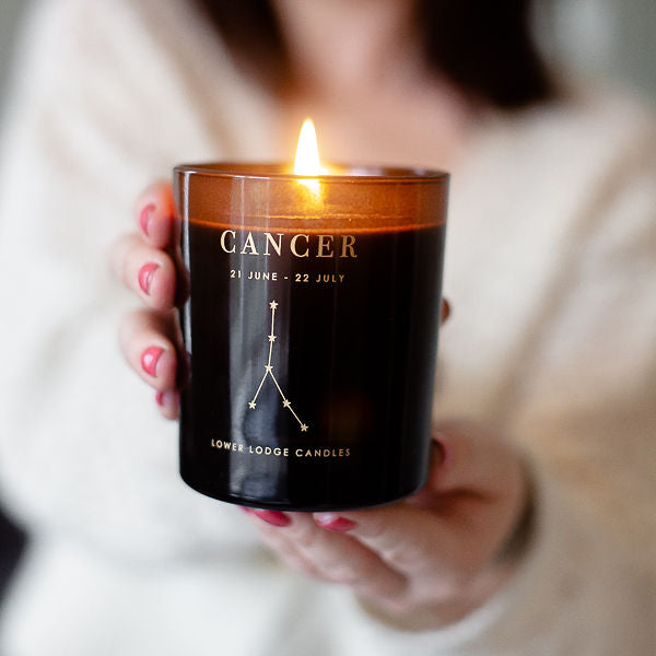 Cancer zodiac candle