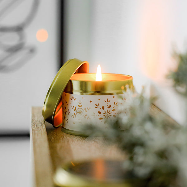 Christmas Gifts - Winter Wish Scented Tin Candle.