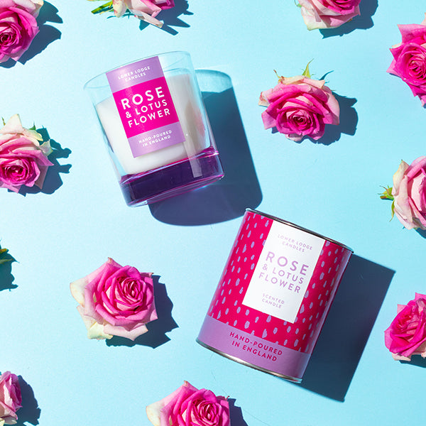 Rose & Lotus Flower Luxury Scented Candles