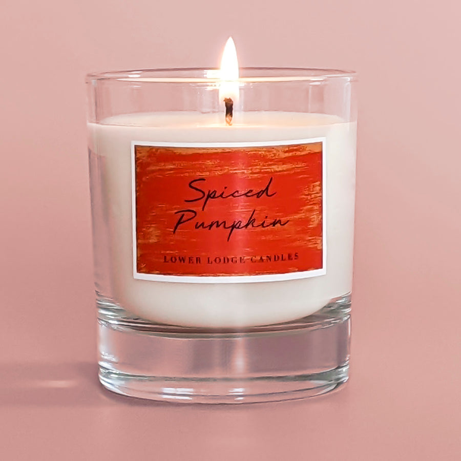 Spiced pumpkin luxury scented candle