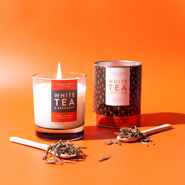 Colourful White Tea & Bergamot Luxury Scented Candle