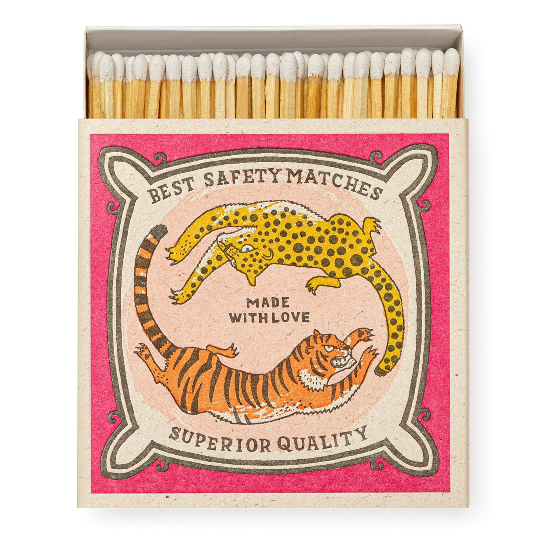 Archivist Chasing Big Cats Matches Box - Matches - Lower Lodge Candles