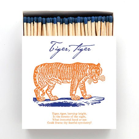 Archivist Tiger Tiger Matches Box - Matches - Lower Lodge Candles