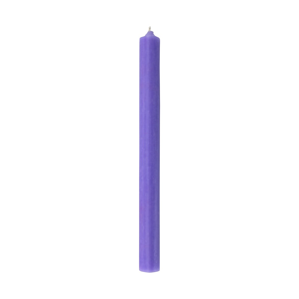 lavender colour dinner candle